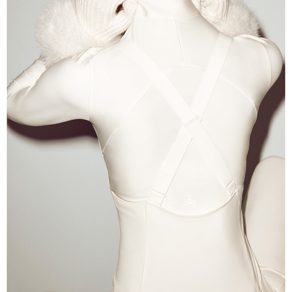 ALO white ski bib - Picture 4 of 5